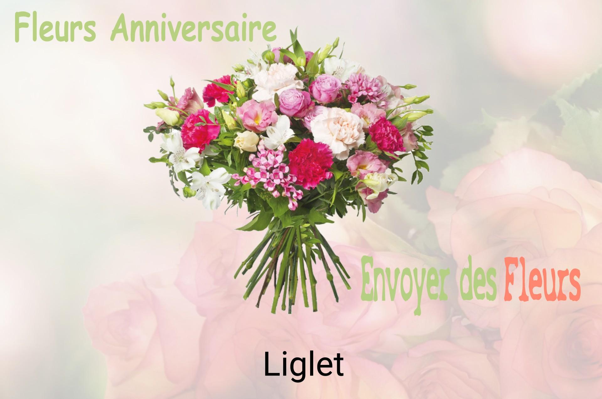 Bouquet de fleurs d’anniversaire livré à Liglet